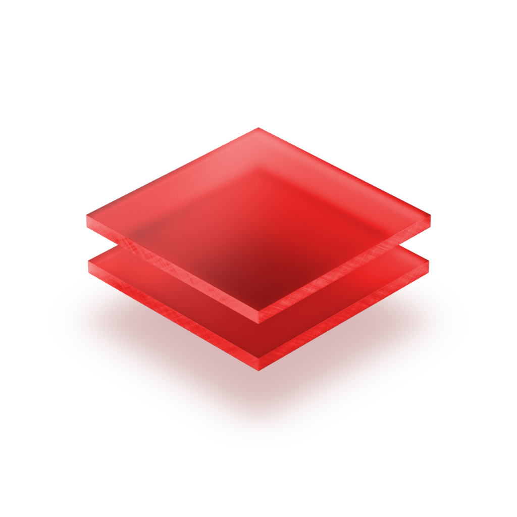Plexiglass Rouge dépoli
